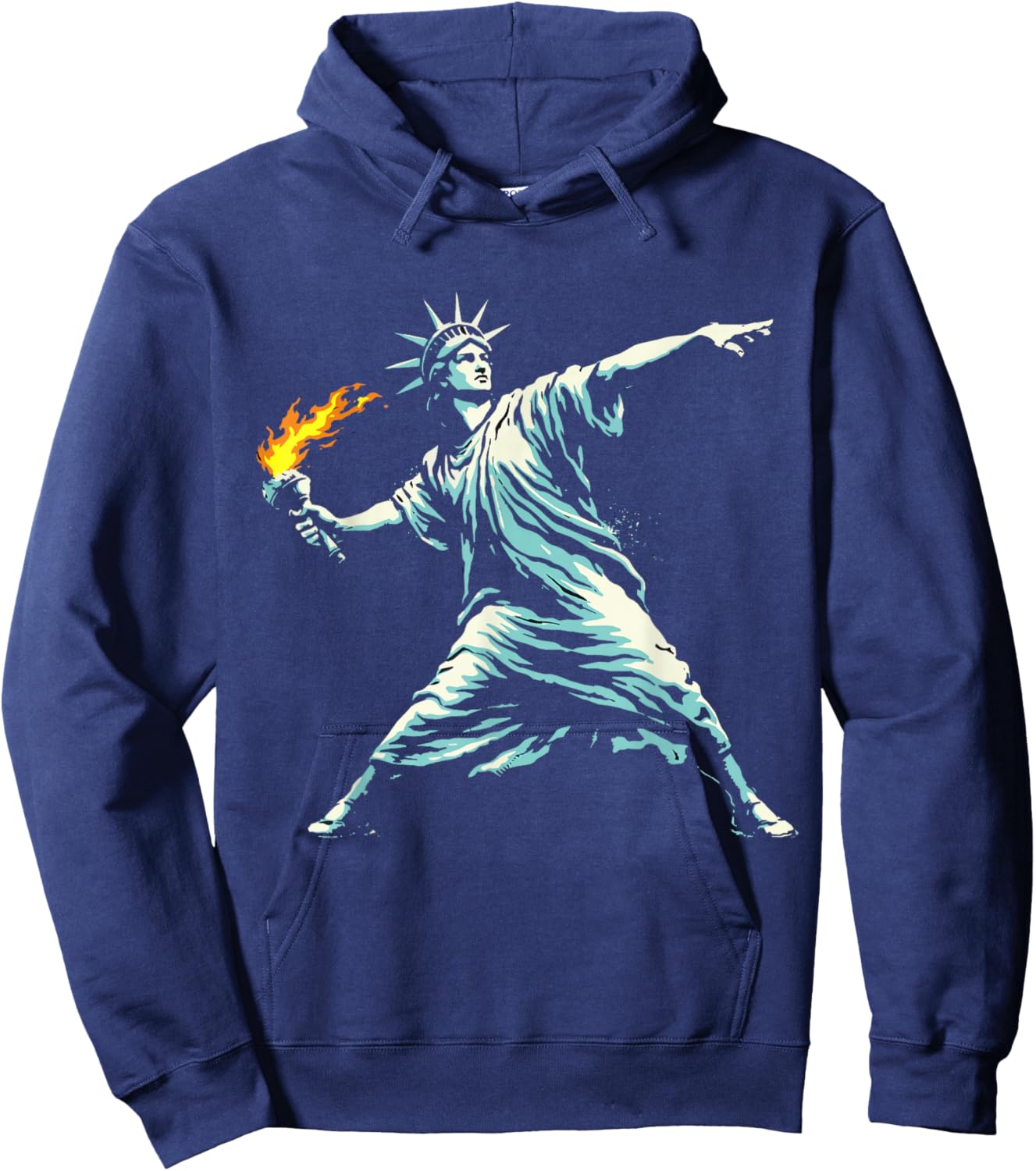 Statue of Liberty Resist Hoodie - Hoodie | Navy