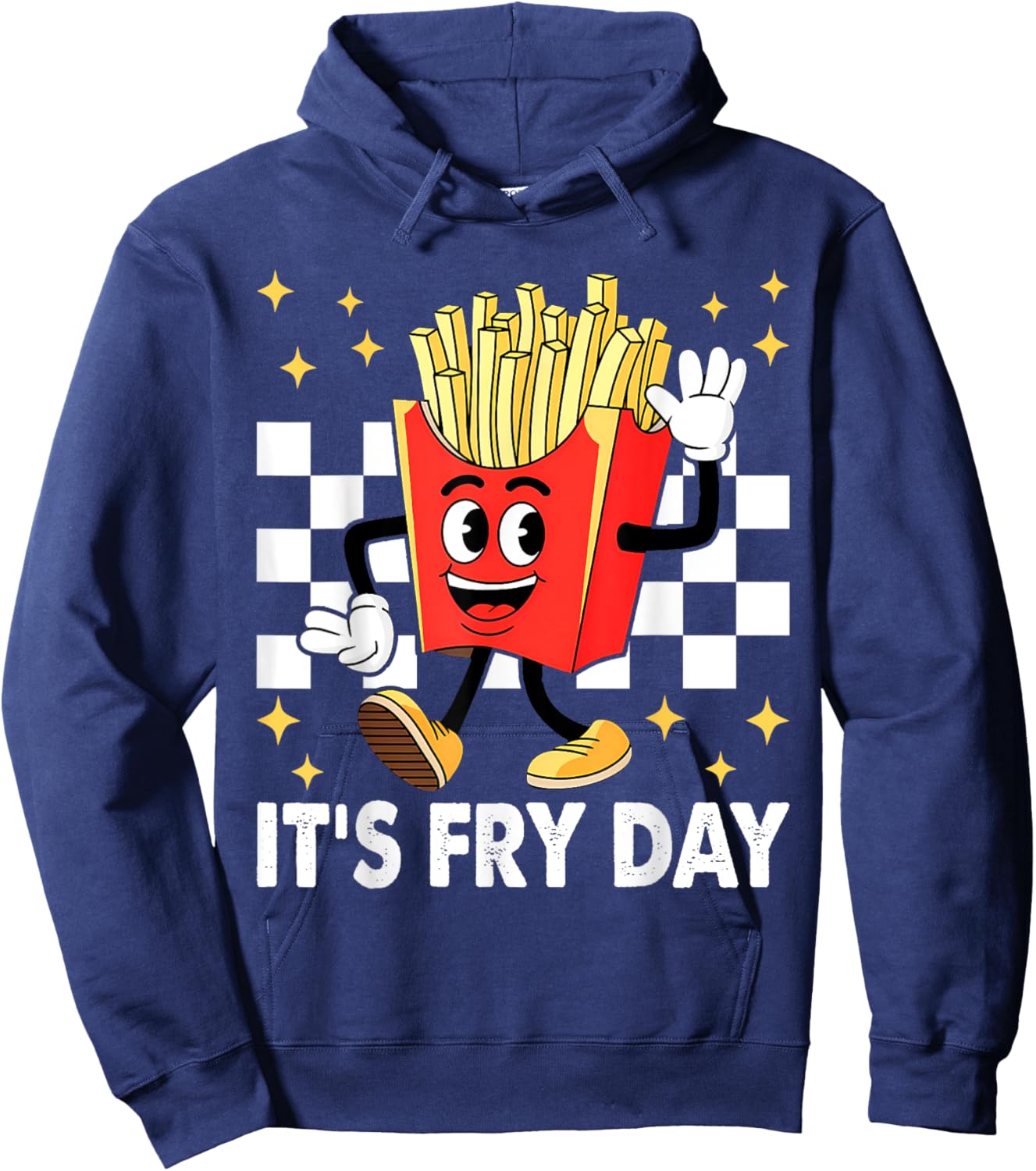 It's Fry Day - Funny French Fries Fast Food Hoodie - Hoodie | Navy