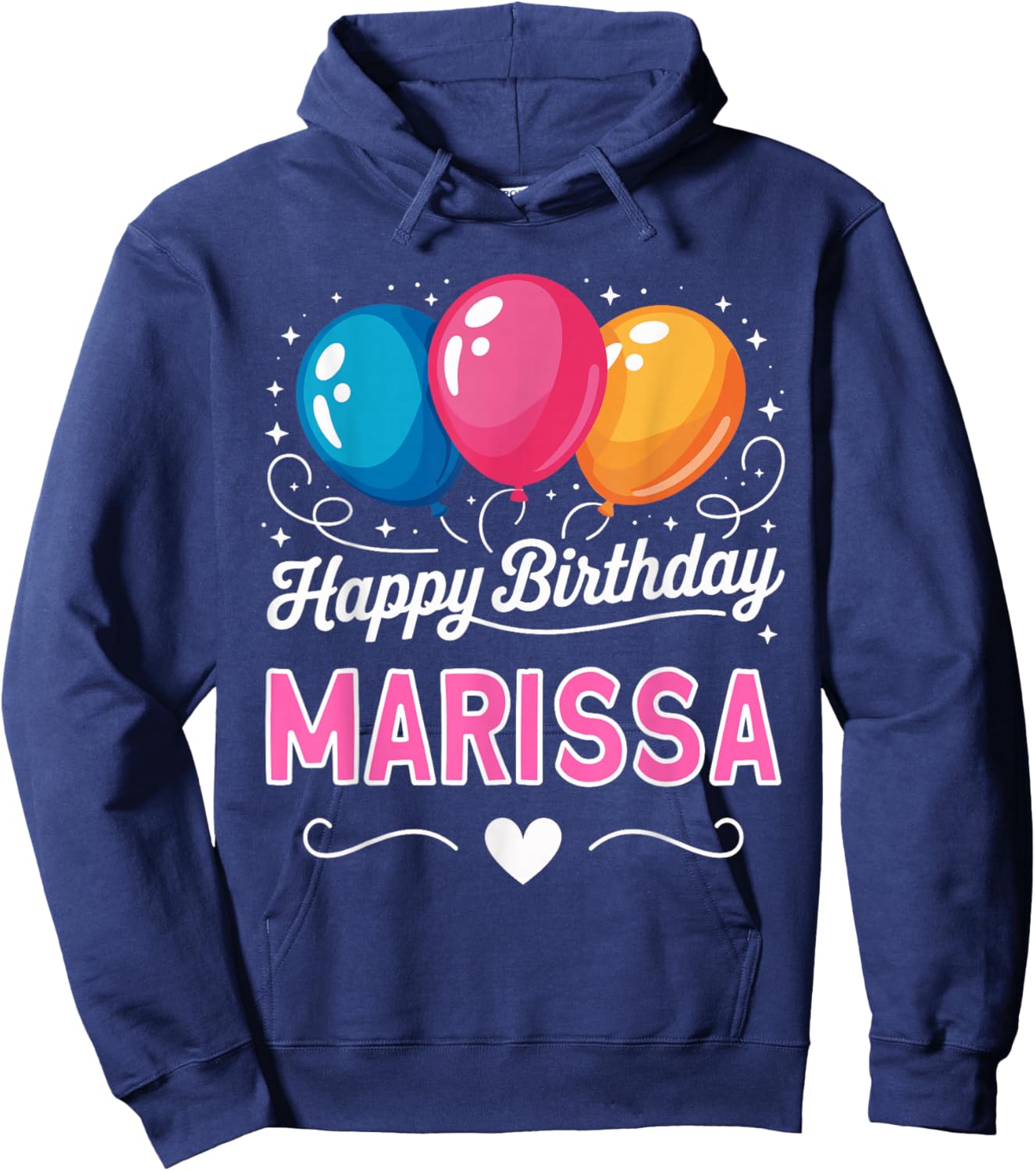 Happy Birthday Marissa Hoodie - Hoodie | Navy