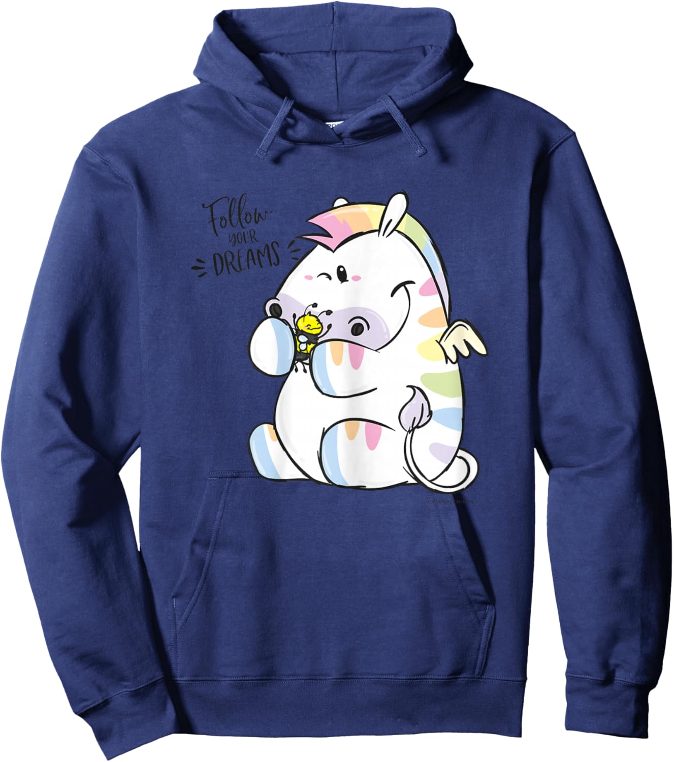 Pummeleinhorn - Follow Your Dreams Love Fun Hoodie - Hoodie | Navy
