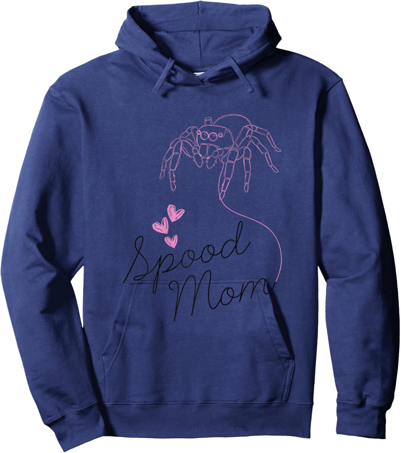Jumping Spider Mom Spood Hoodie - Hoodie | Navy
