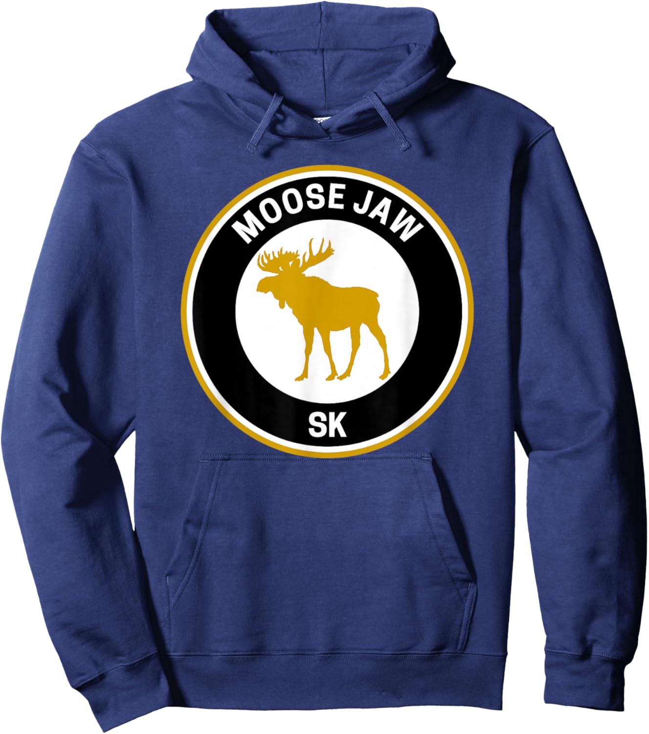 Vintage Moose Jaw Saskatchewan Hoodie - Hoodie | Navy