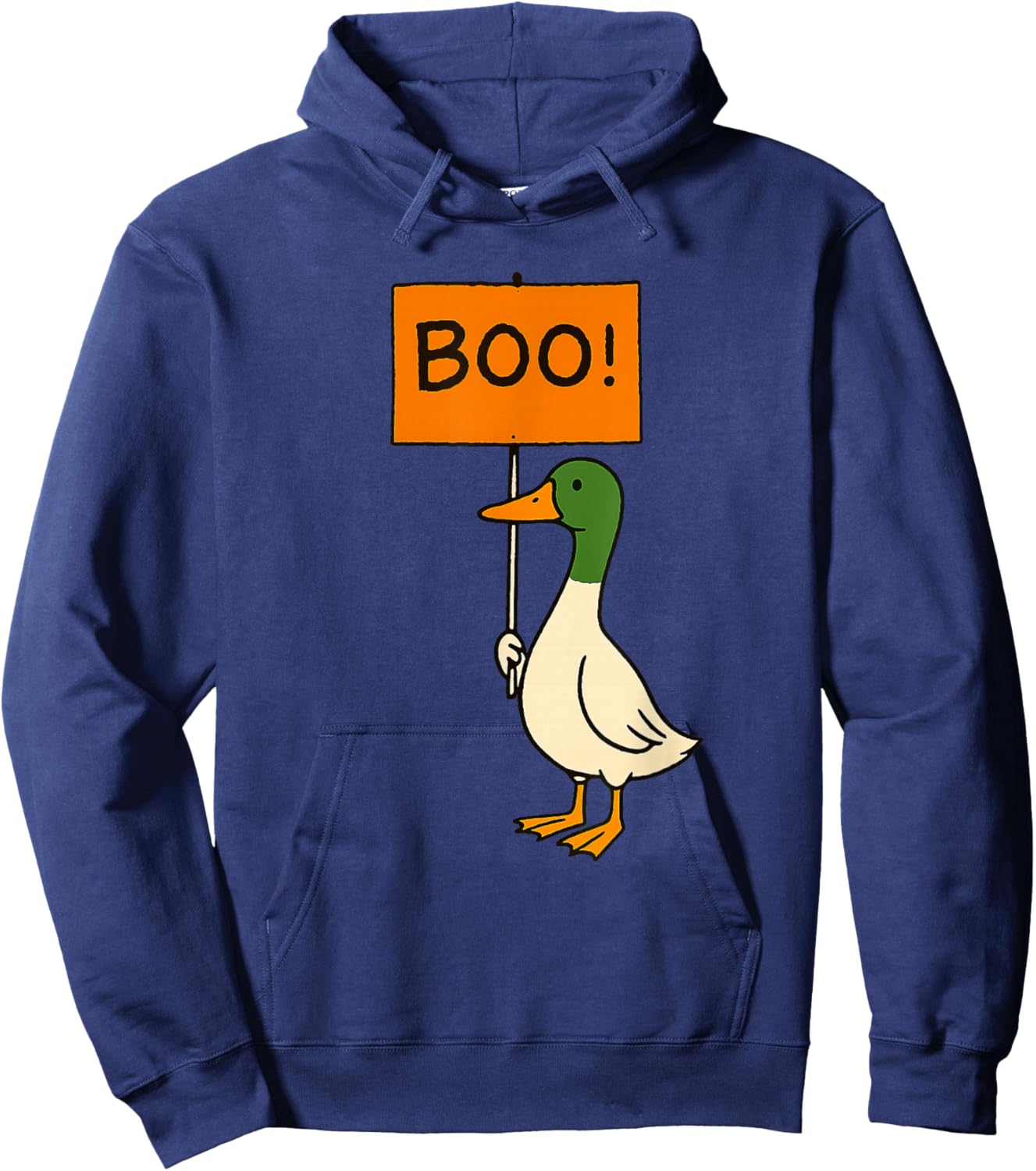 Funny Goose Halloween Boo Sign Hoodie - Hoodie | Navy