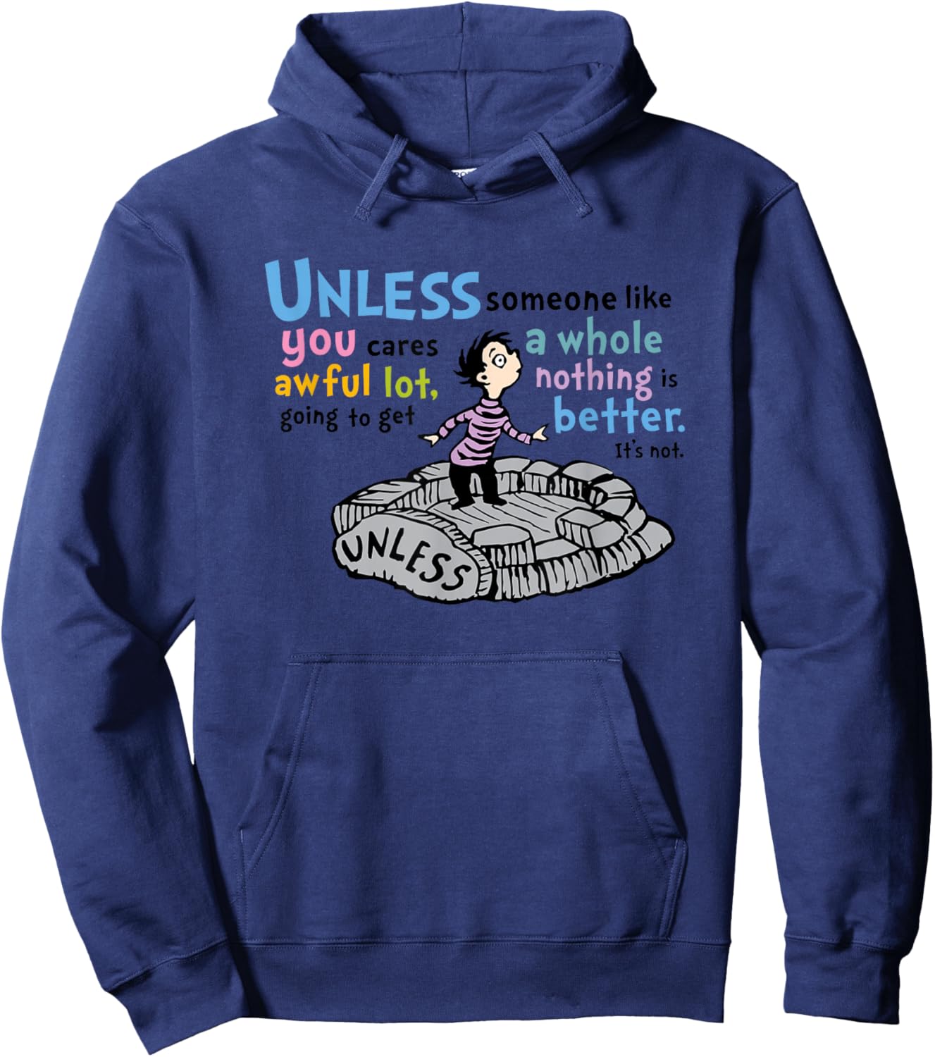 The Lorax - Unless Someone Like You Hoodie - Hoodie | Navy