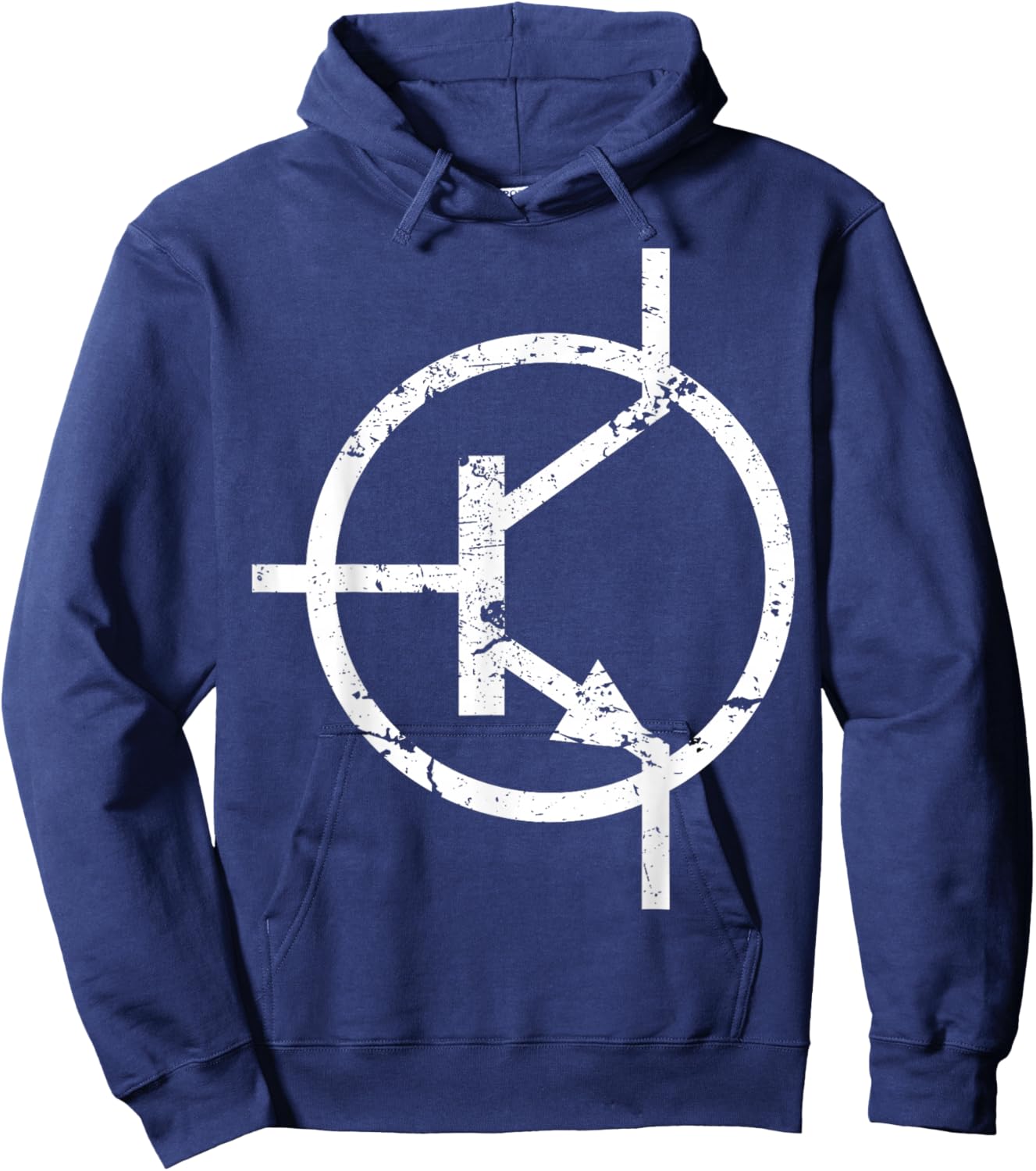 T Transistor symbol Electronic Hoodie - Hoodie | Navy