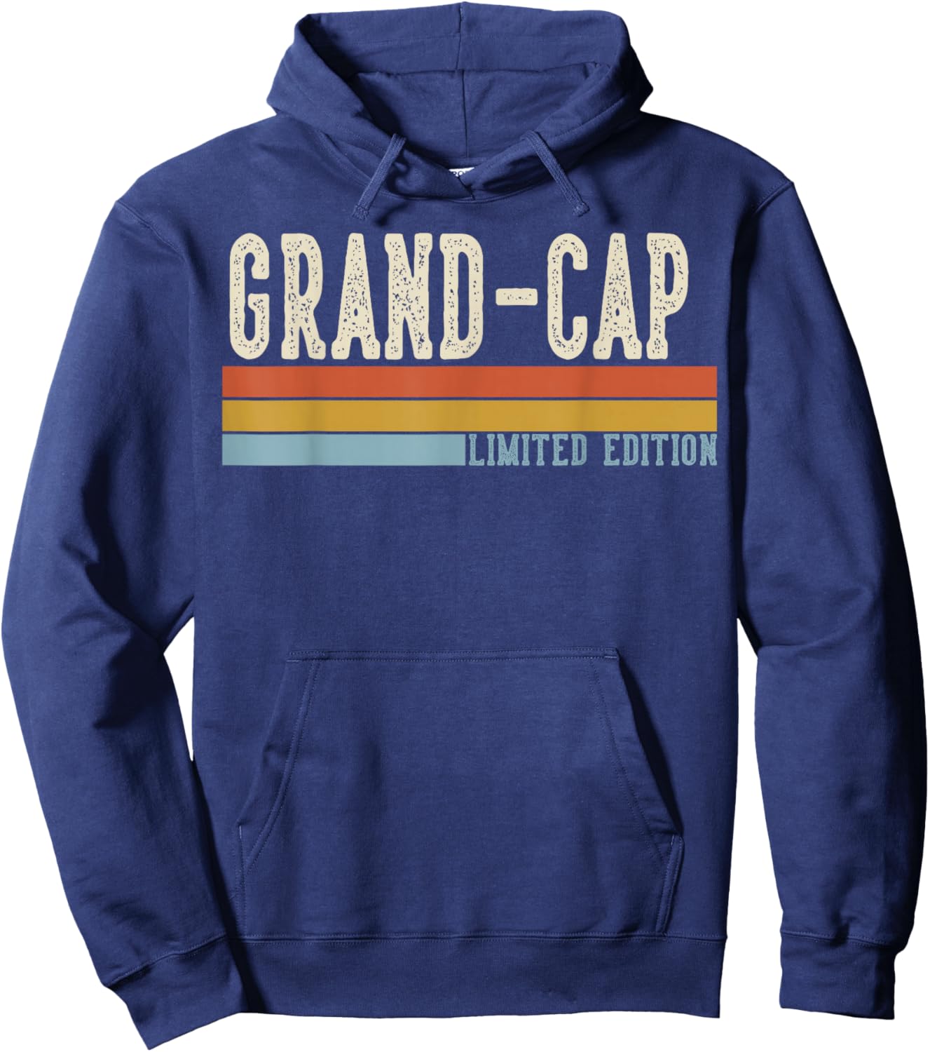 Grand-Cap Vintage Grandpa Retro Fathers Day Hoodie - Hoodie | Navy