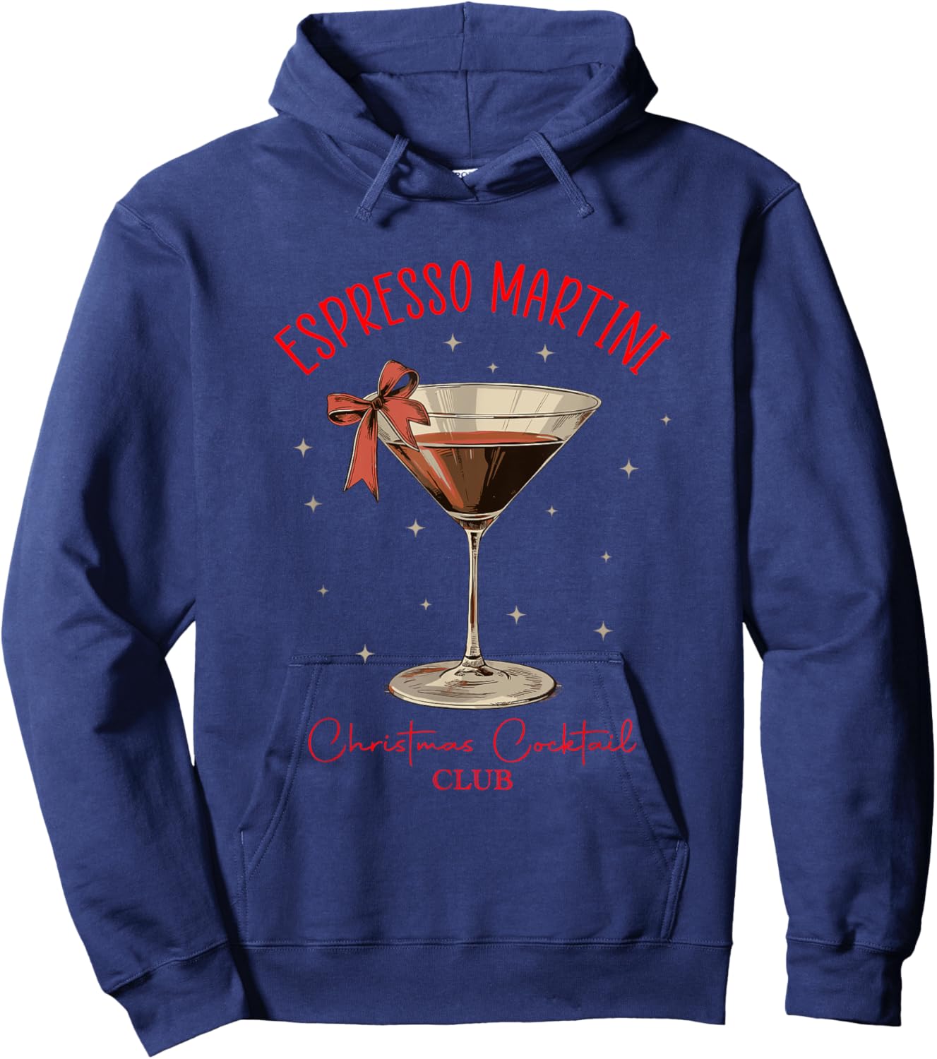 Espresso Martini Christmas Cocktail Club Design Hoodie - Hoodie | Navy