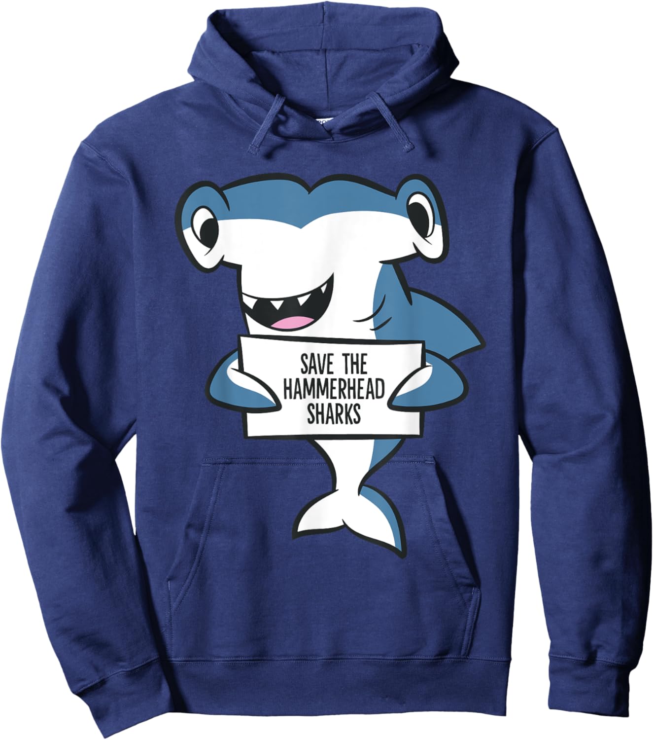 Save The Hammerhead Sharks Hoodie - Hoodie | Navy