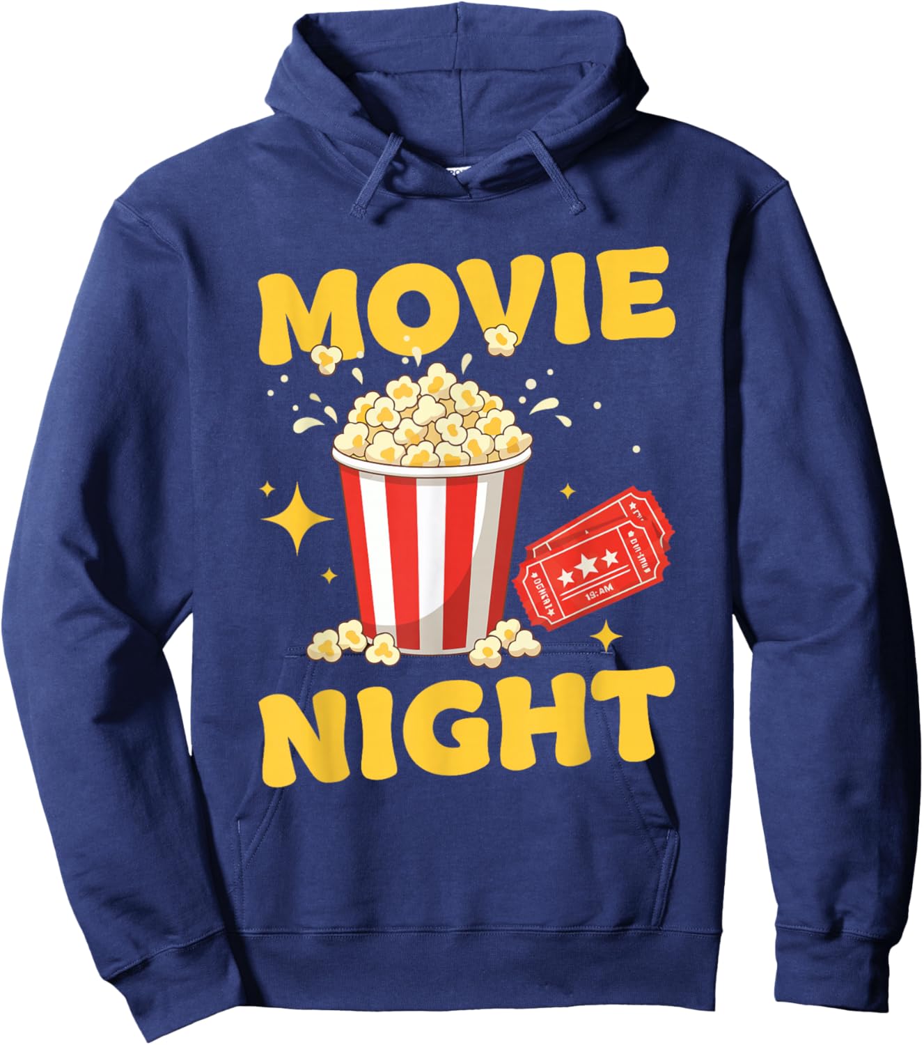 Move Night Matching Family Movie Night Hoodie - Hoodie | Navy