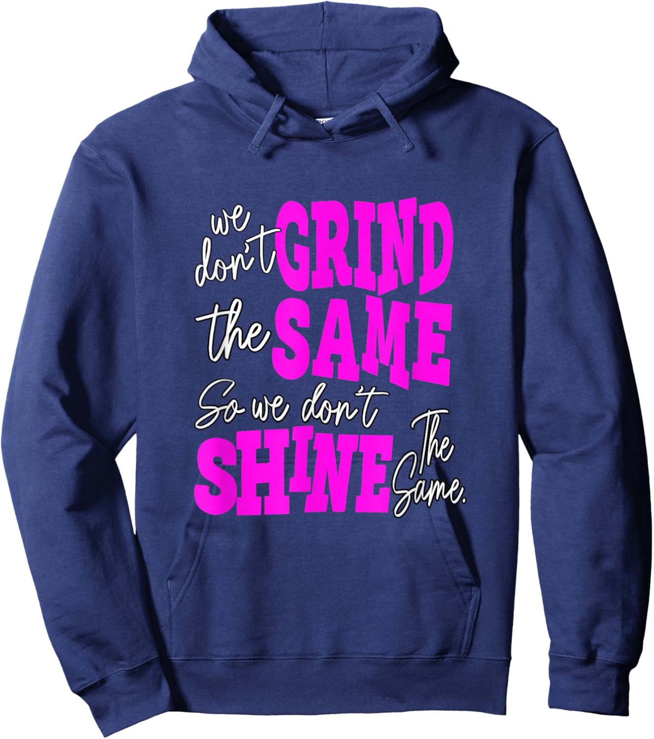 Pink Color Grind and Shine Pink Graphic Hoodie - Hoodie | Navy