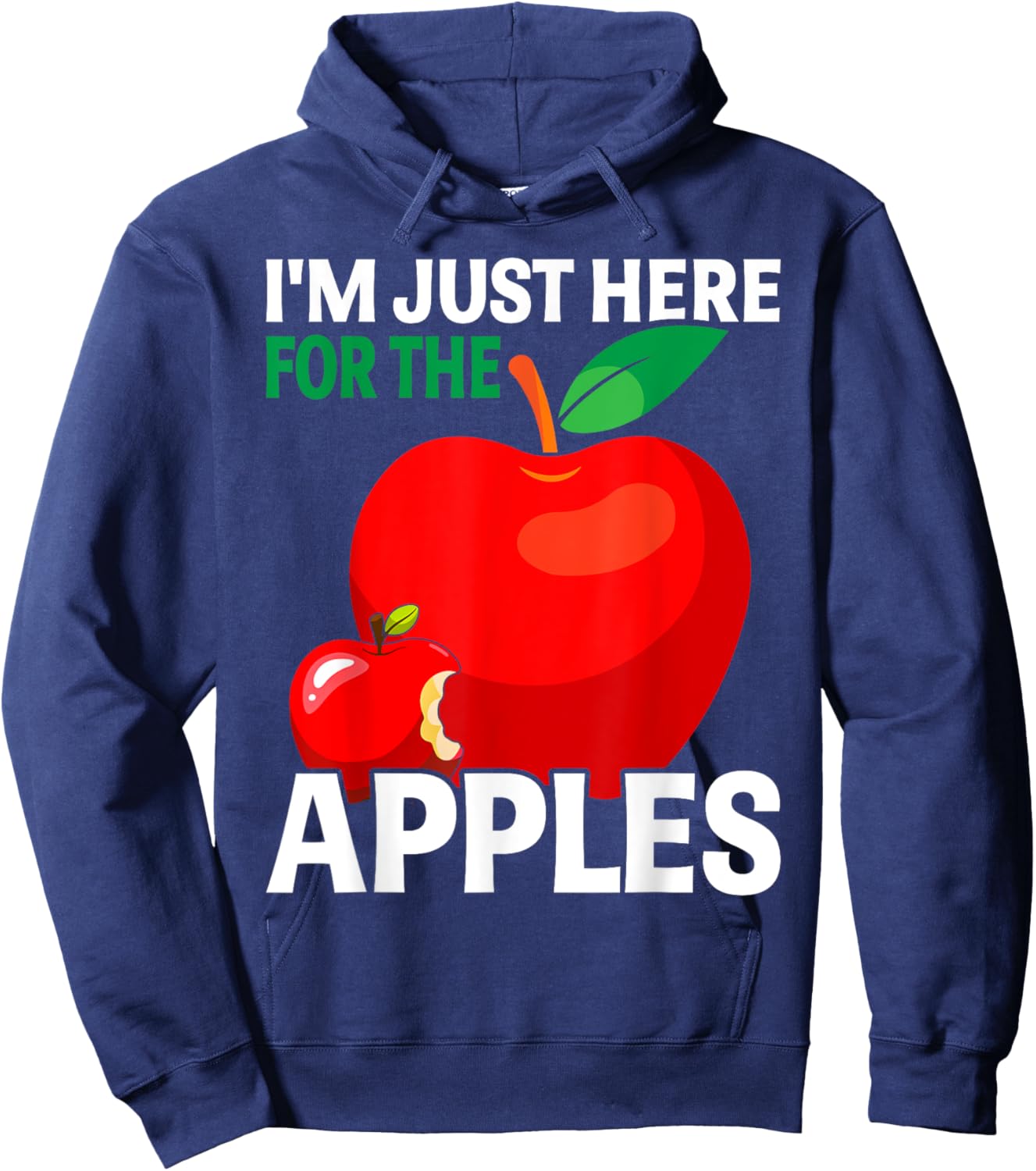 I'm Just Here For The Apples Hoodie - Hoodie | Navy