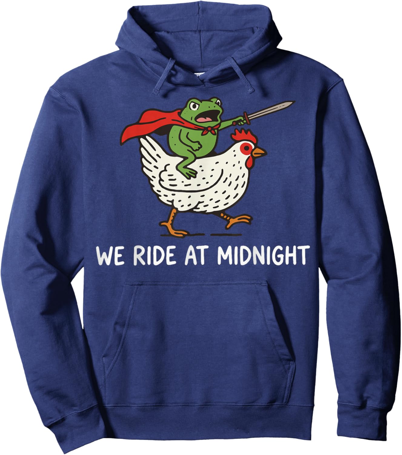We Ride at Midnight Frog Hoodie - Hoodie | Navy