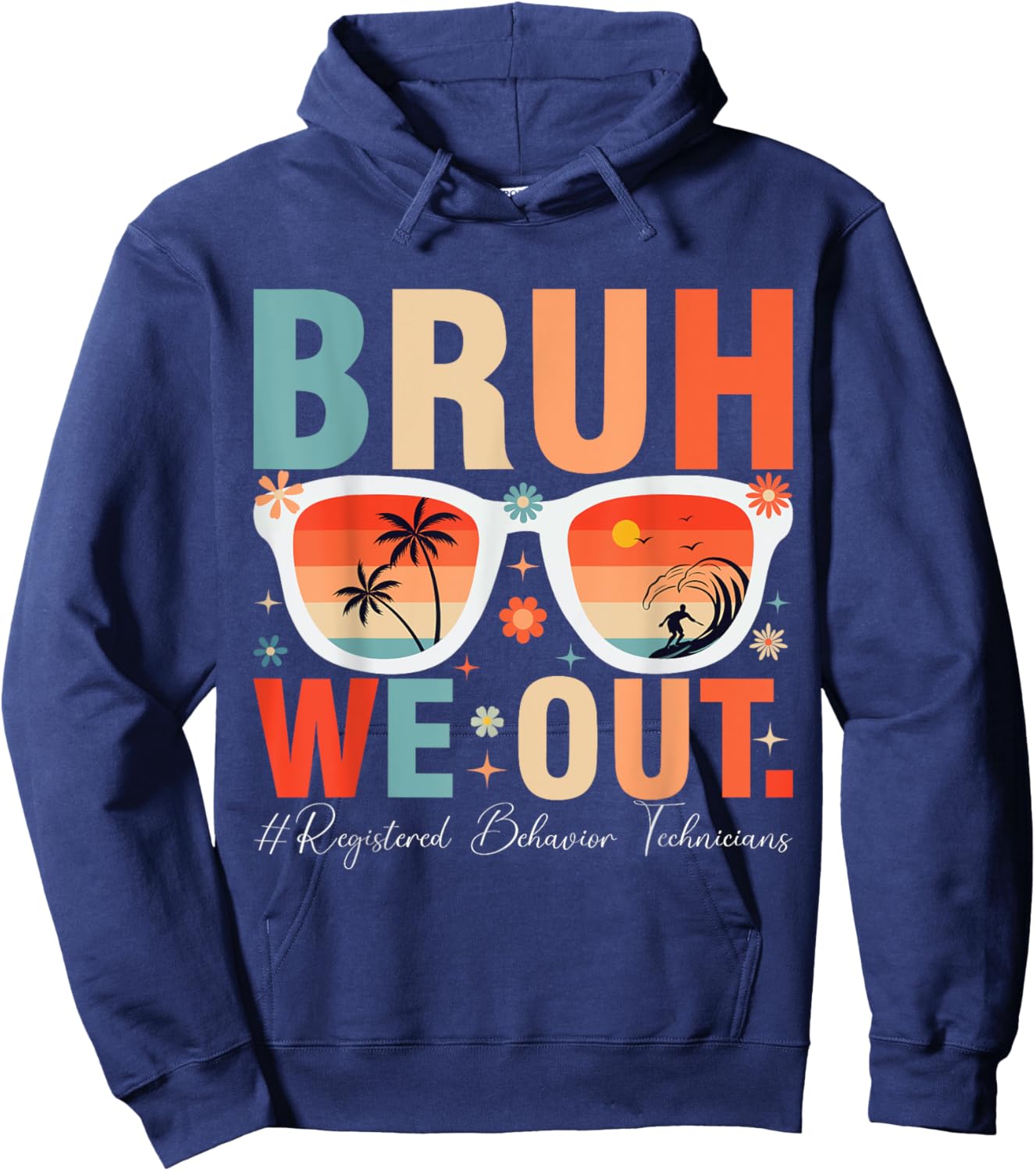 bruh we out RBT Hoodie - Hoodie | Navy