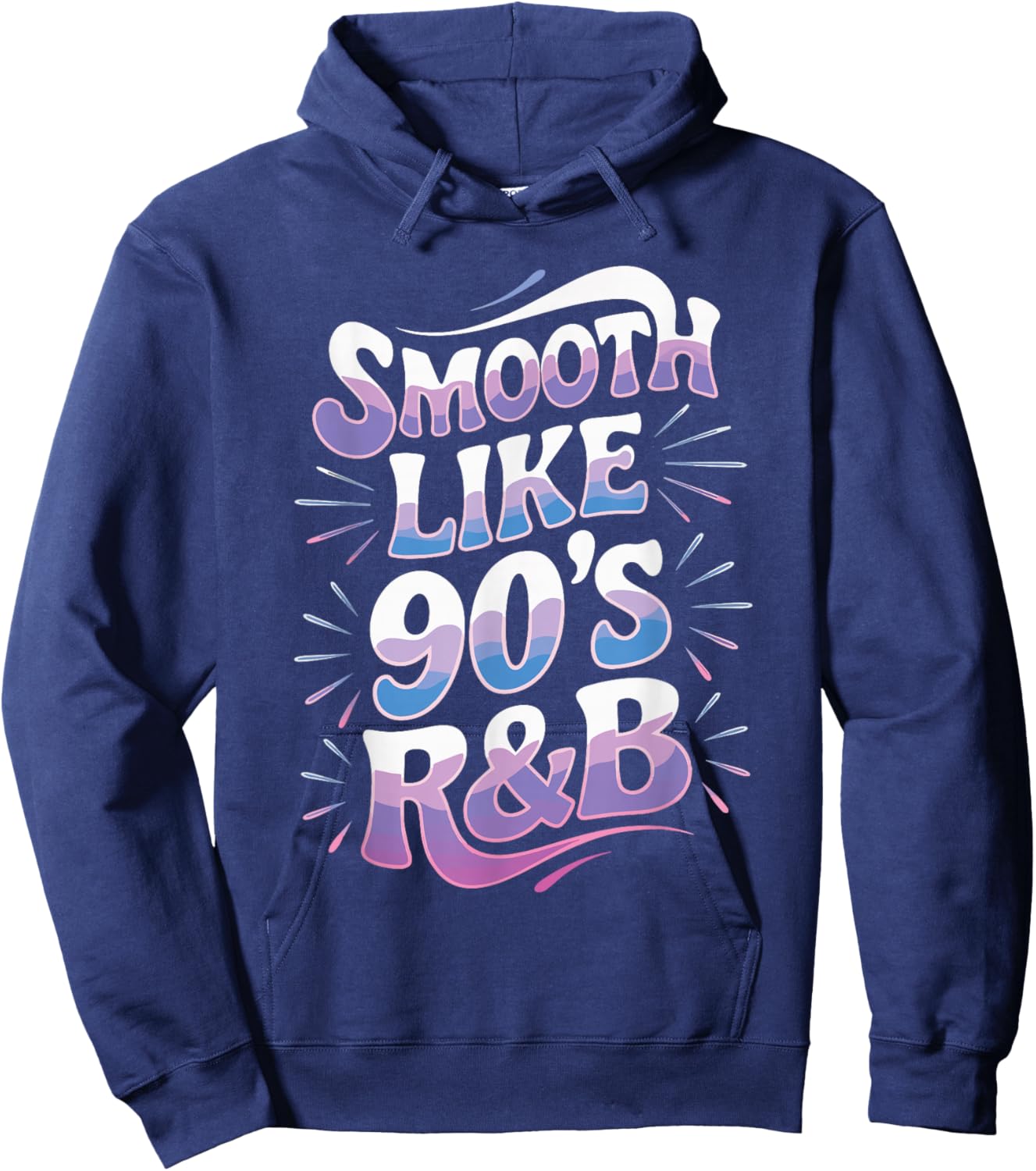 Smooth Like 90's R&B Hoodie - Hoodie | Navy