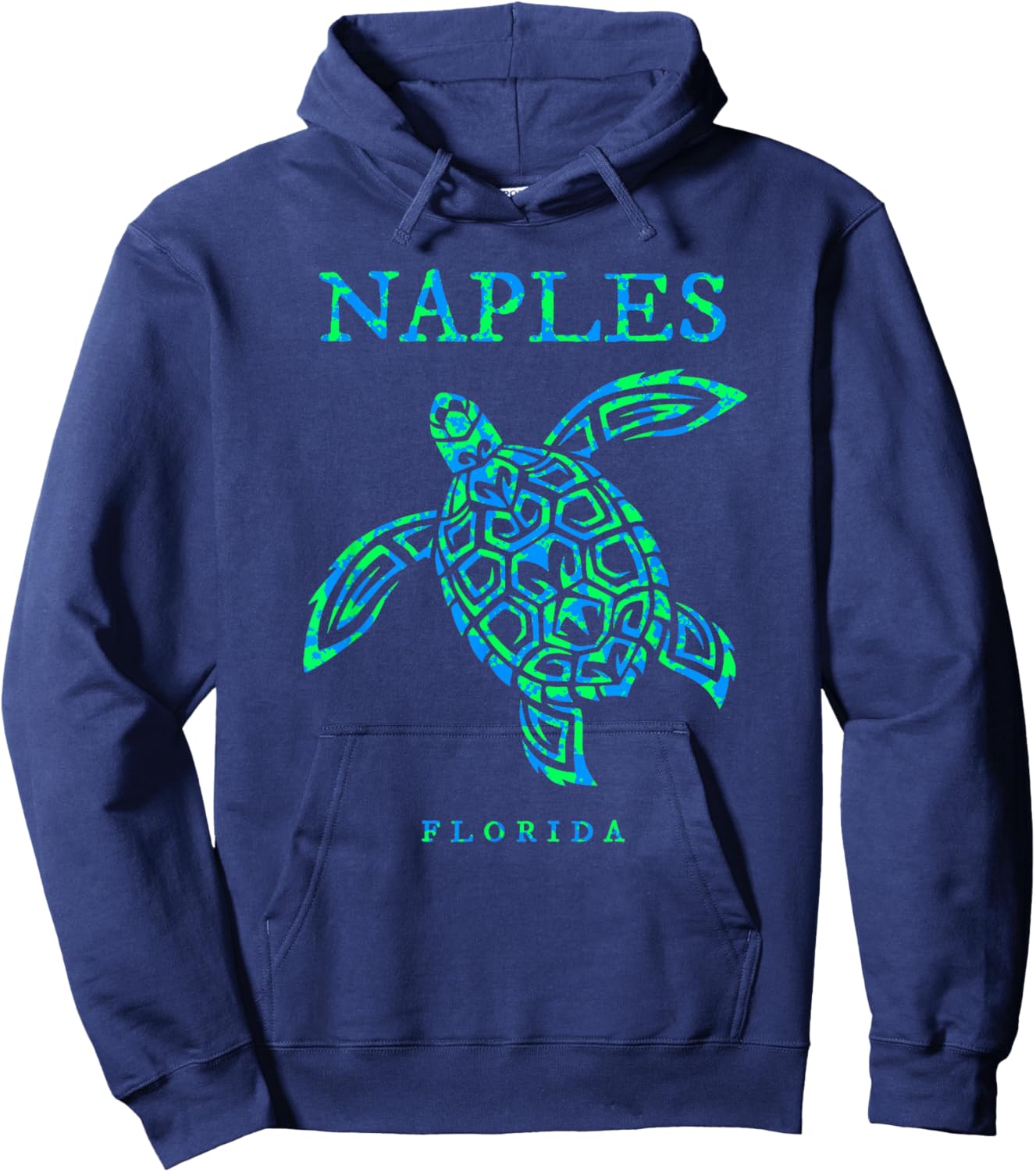 Naples Florida Sea Turtle Boys Girls Toddler Hoodie - Hoodie | Navy