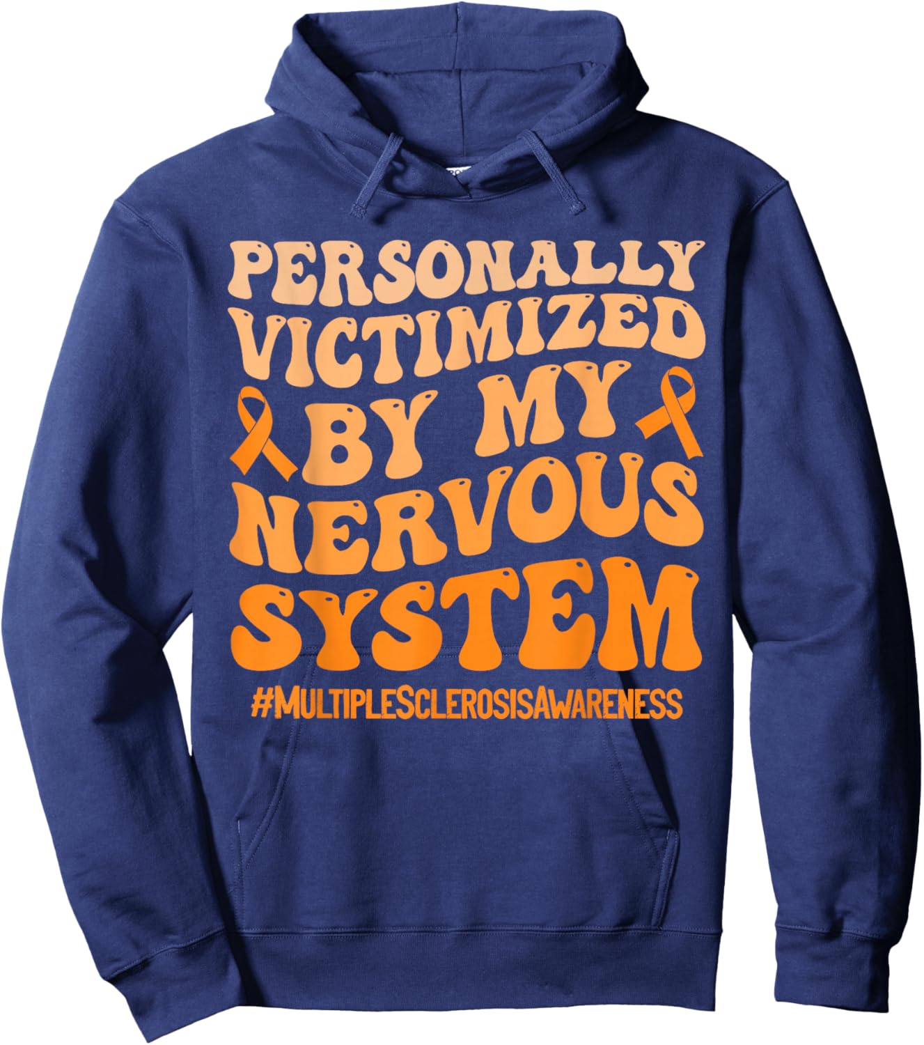Funny MS Warrior Multiple Sclerosis Hoodie - Hoodie | Navy
