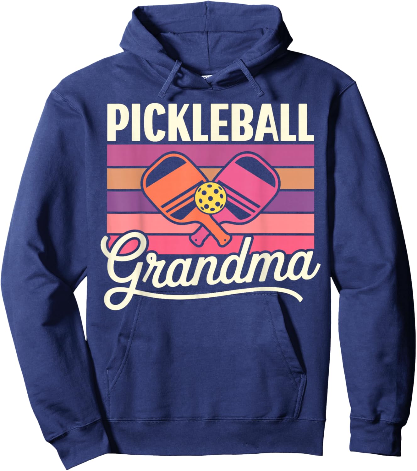 Proud Pickleball Grandma Grandmother Hoodie - Hoodie | Navy