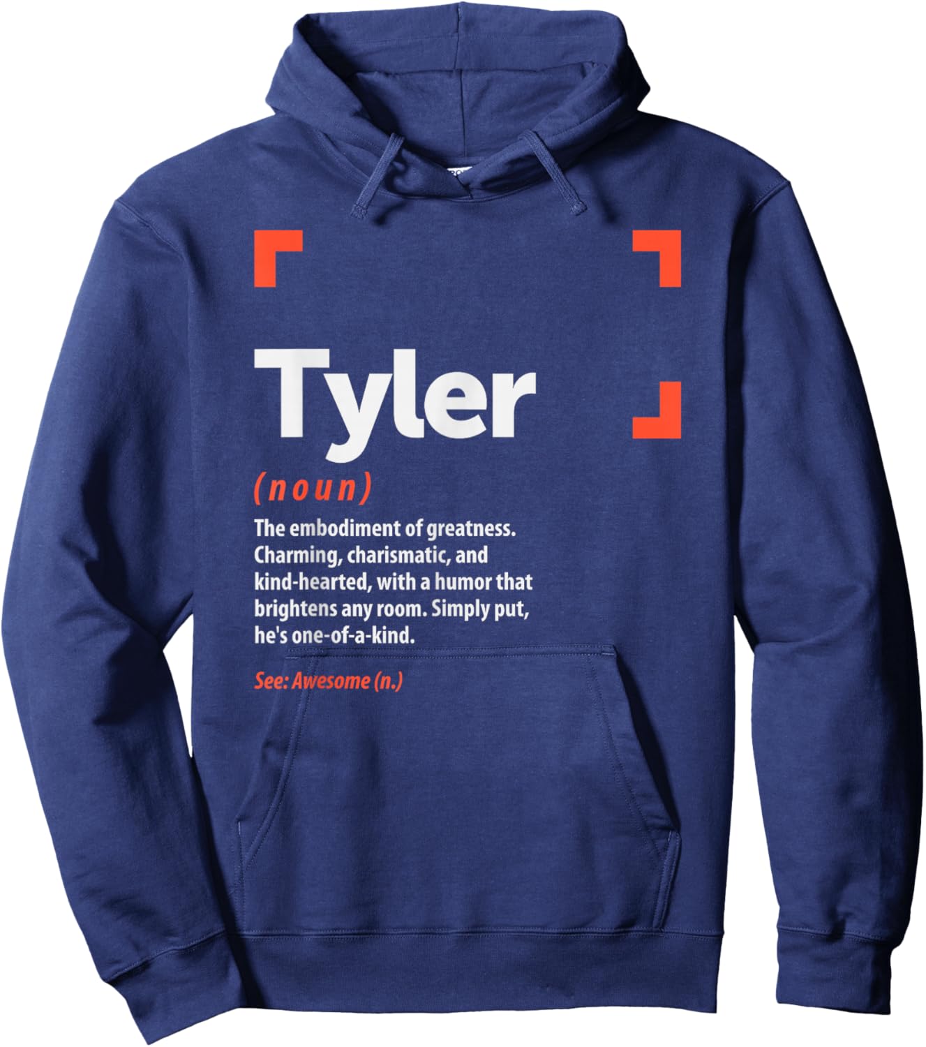 Tyler Definition Personalized Name Tyler Hoodie - Hoodie | Navy
