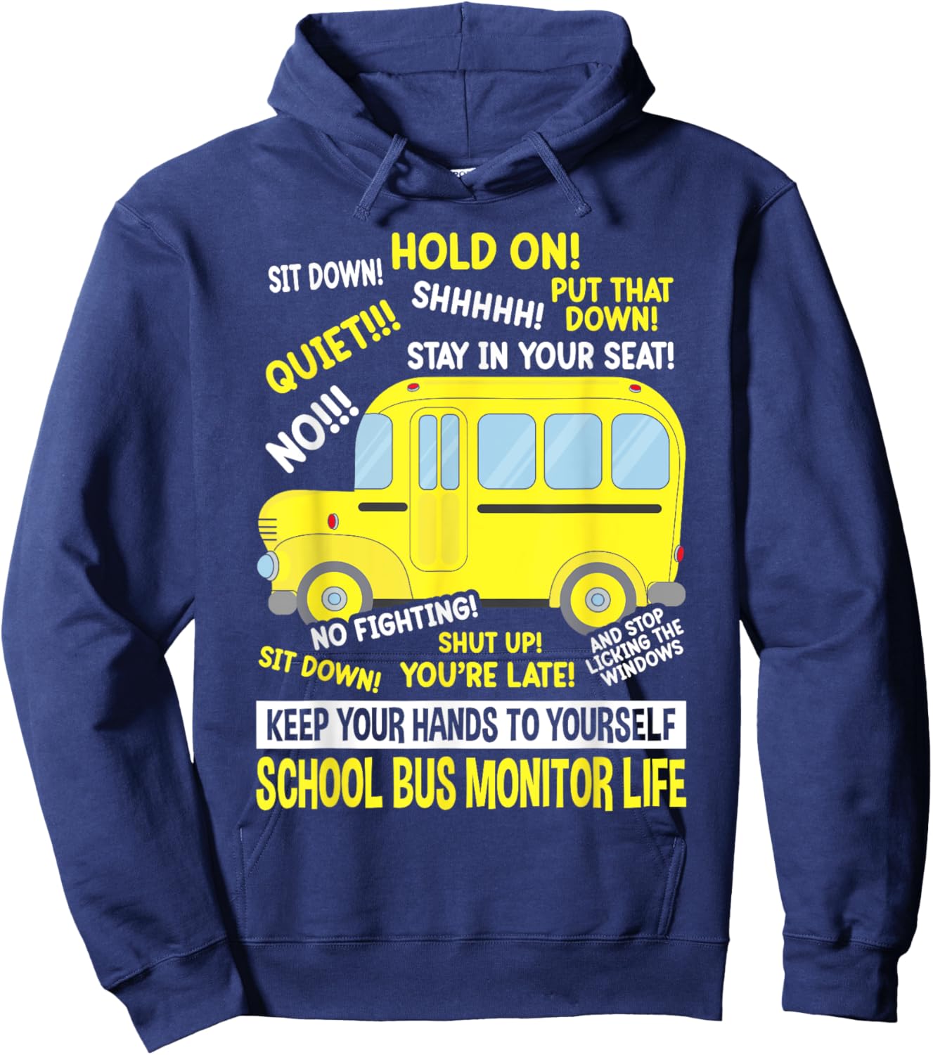 School Bus Monitor Life Hoodie - Hoodie | Navy
