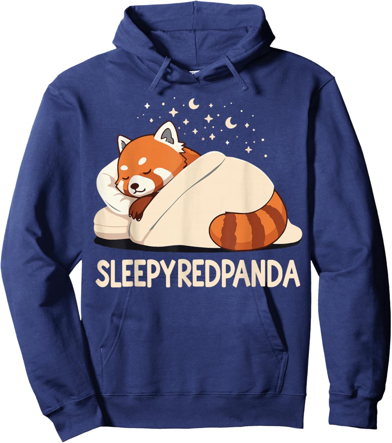 Red Panda Sleep Pajamas Hoodie - Hoodie | Navy