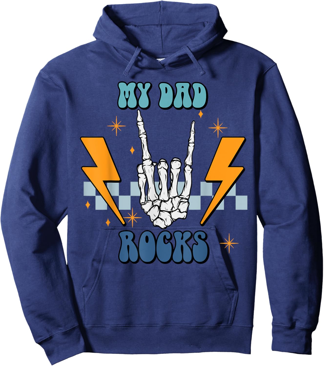 My Dad Rocks Hoodie - Hoodie | Navy