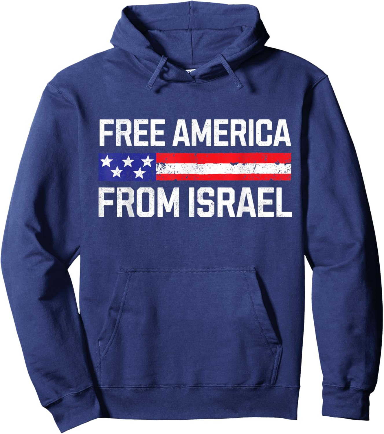 Free America from Israel Hoodie - Hoodie | Navy