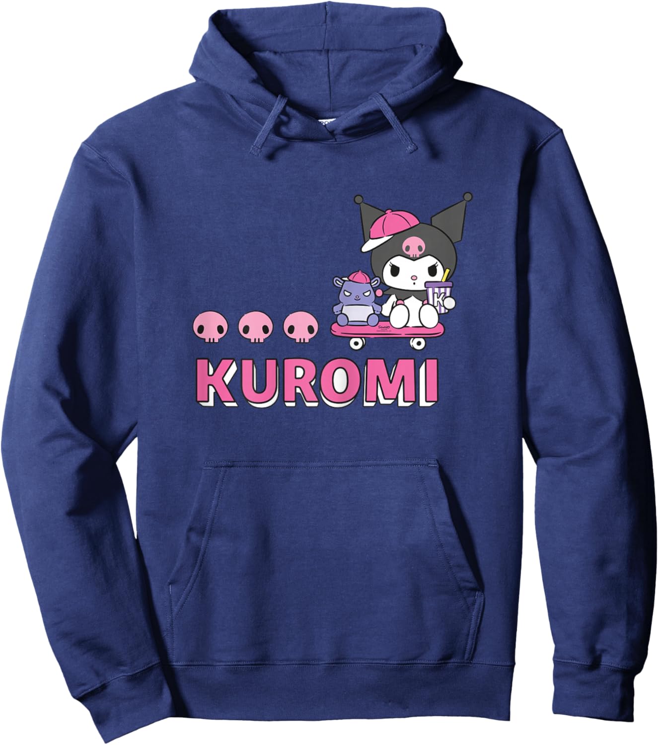 Hello Kitty - Kuromi Charakter mit Bär Hoodie - Hoodie | Navy