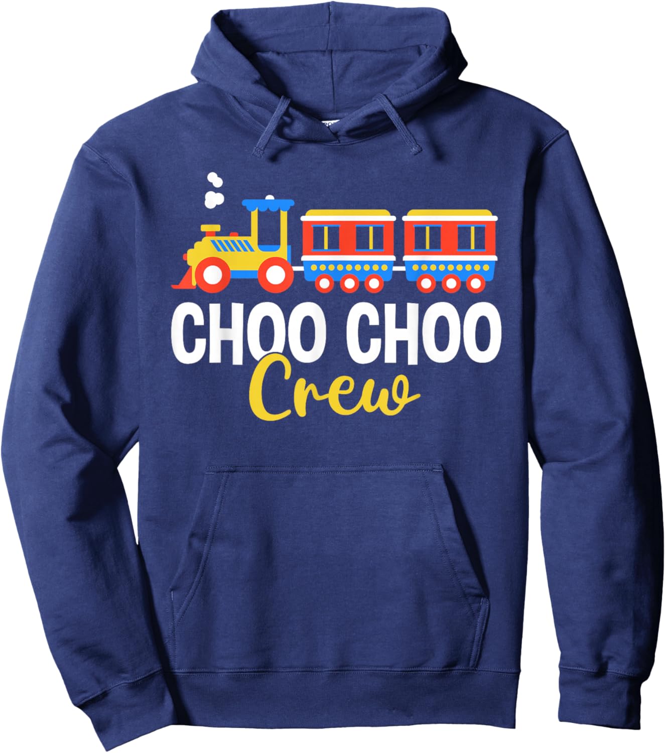 Choo Choo Crew Railway Train Birthday Hoodie - Hoodie | Navy