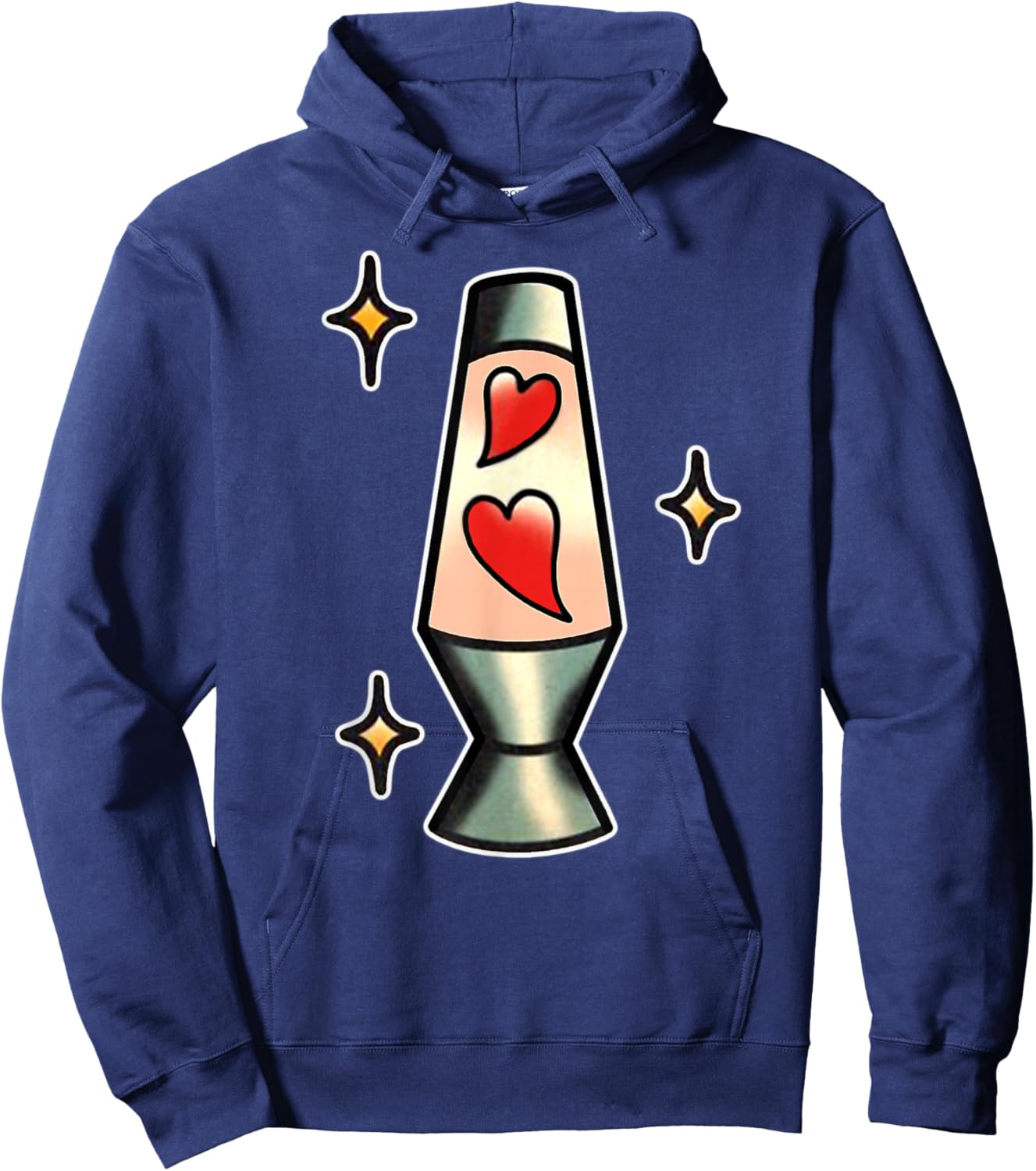 Lava Lamp Hearts Hoodie - Hoodie | Navy