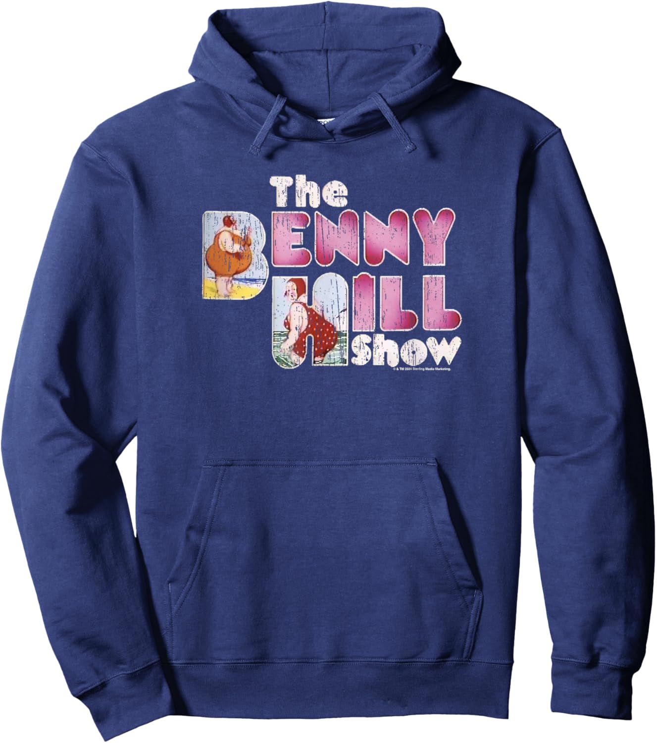 Benny Hill Show Comedian Lady At The Seaside Hoodie - Hoodie | Navy