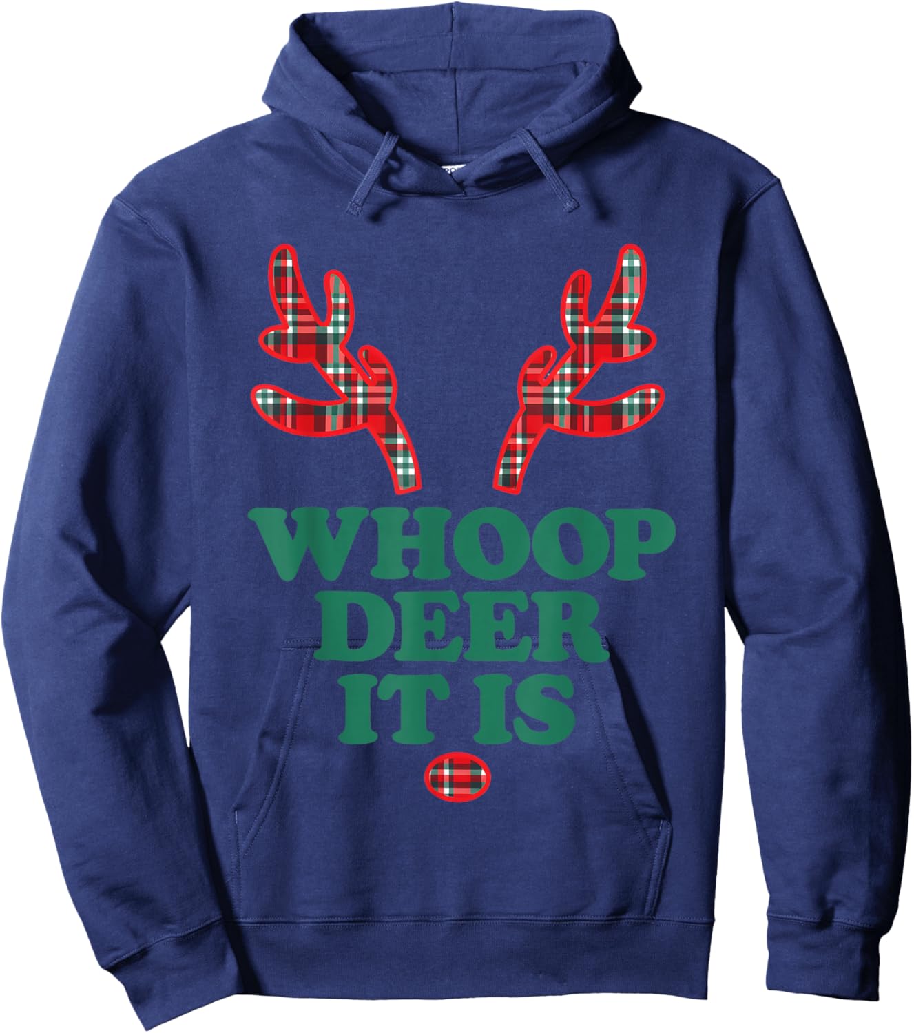 Whoop Deer It is Funny Women Hoodie - Hoodie | Navy