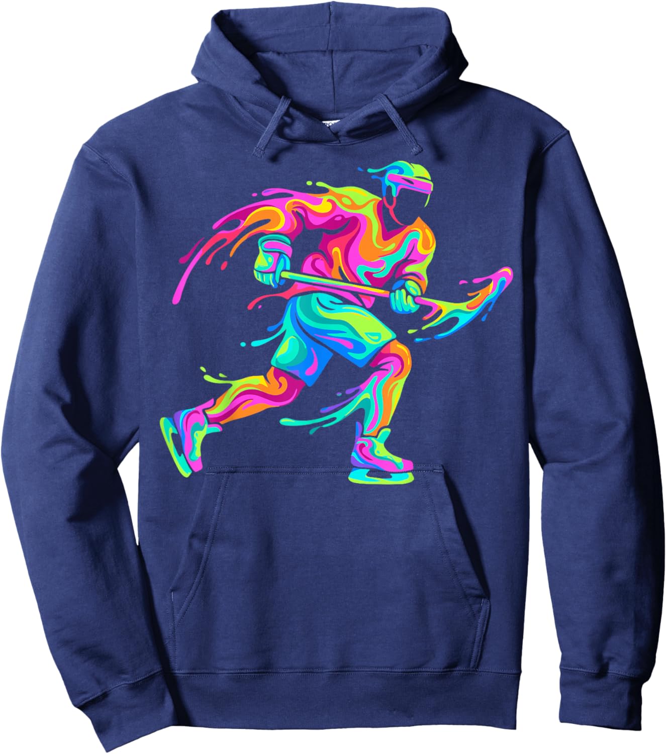 Hockey Player Man Child Boy Hoodie - Hoodie | Navy