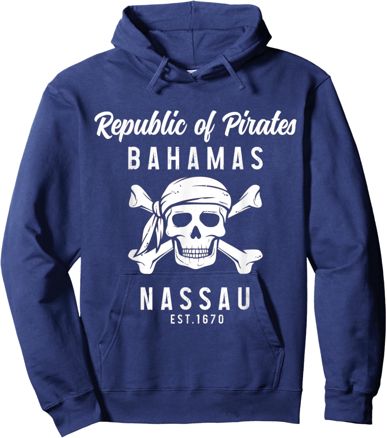 Nassau Bahamas Est. 1670 Hoodie - Hoodie | Navy