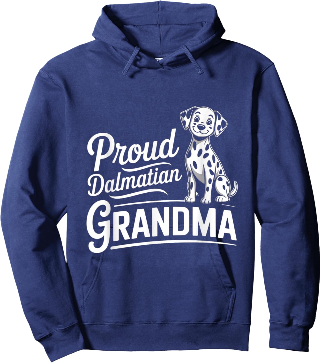Puppy Proud Dalmatian Grandma Dog Lover Hoodie - Hoodie | Navy