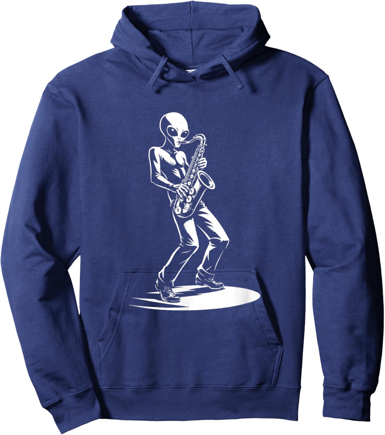 Alien Saxophone Player Jazz Music Hoodie - Hoodie | Navy