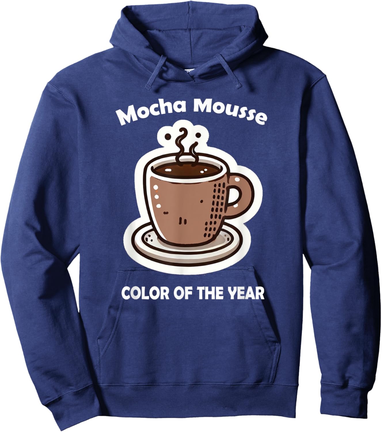 Color of the Year 2025 Mocha Mousse Coffee Hoodie - Hoodie | Navy