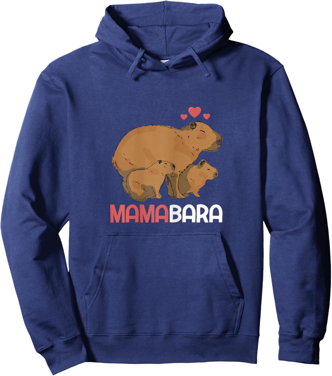 Mama Mambara Funny Capybara Hoodie - Hoodie | Navy