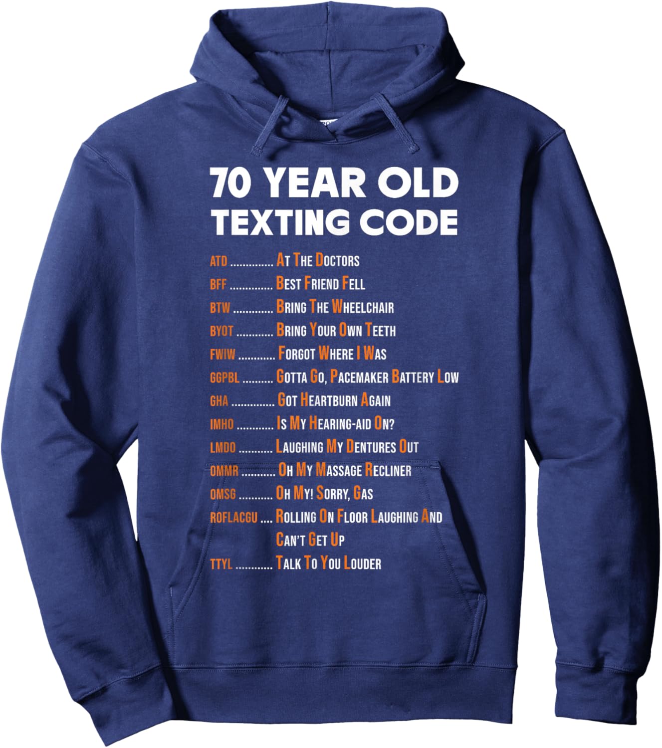 Acronym Sarcasm Hoodie - Hoodie | Navy