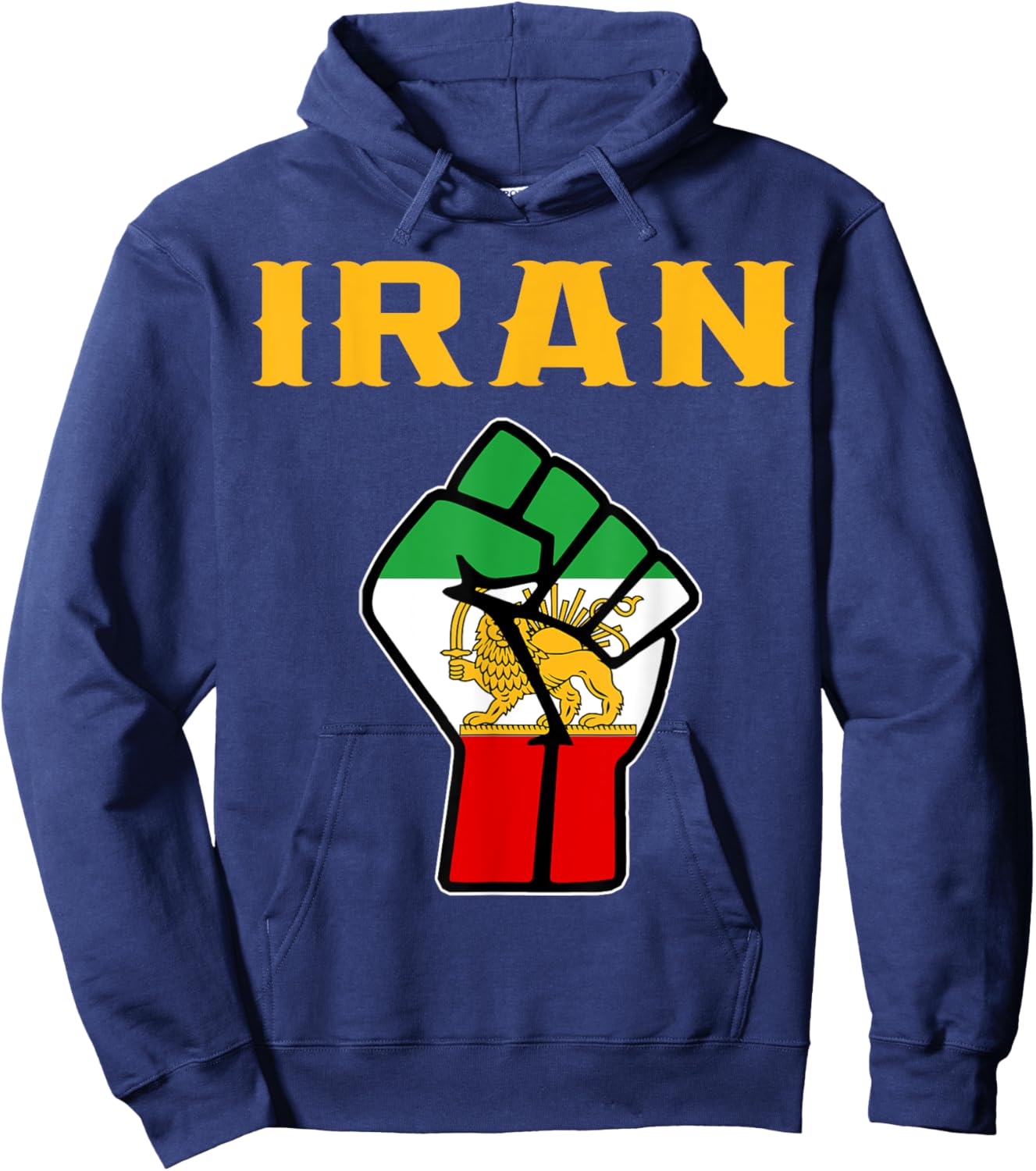 Iran,Iran Lion Sun Flag,Persian,Iran Flag. Hoodie - Hoodie | Navy