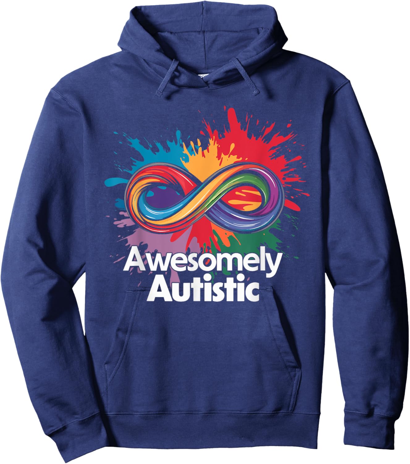 Autism Awesomely Autistic Autism Awareness Hoodie - Hoodie | Navy