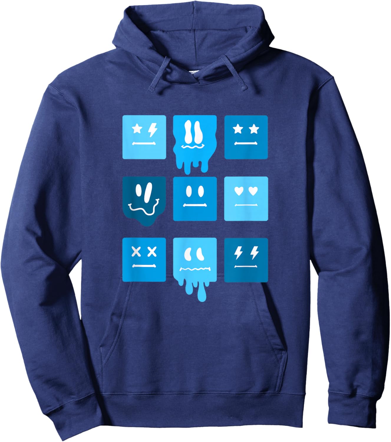 Blue Moods Blue Graphic Hoodie - Hoodie | Navy