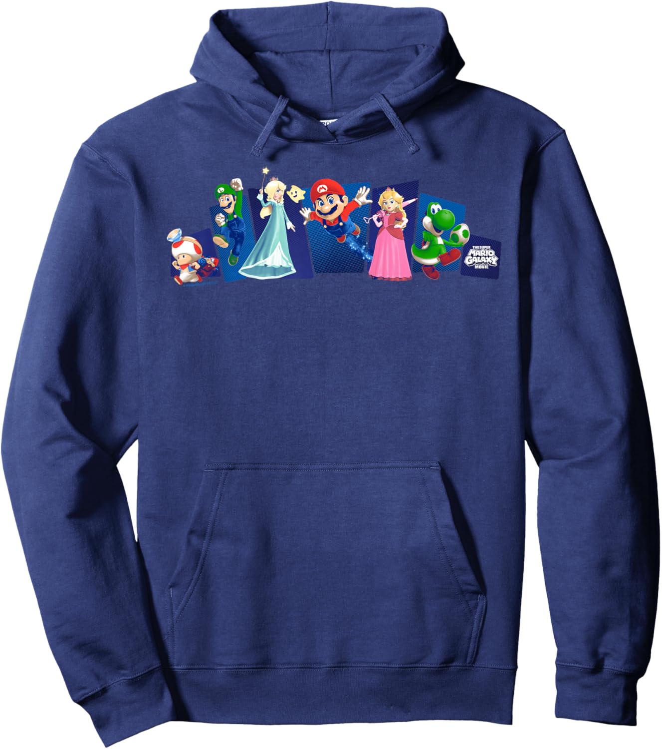The Super Mario Galaxy Movie Heroes in Action Hoodie - Hoodie | Navy