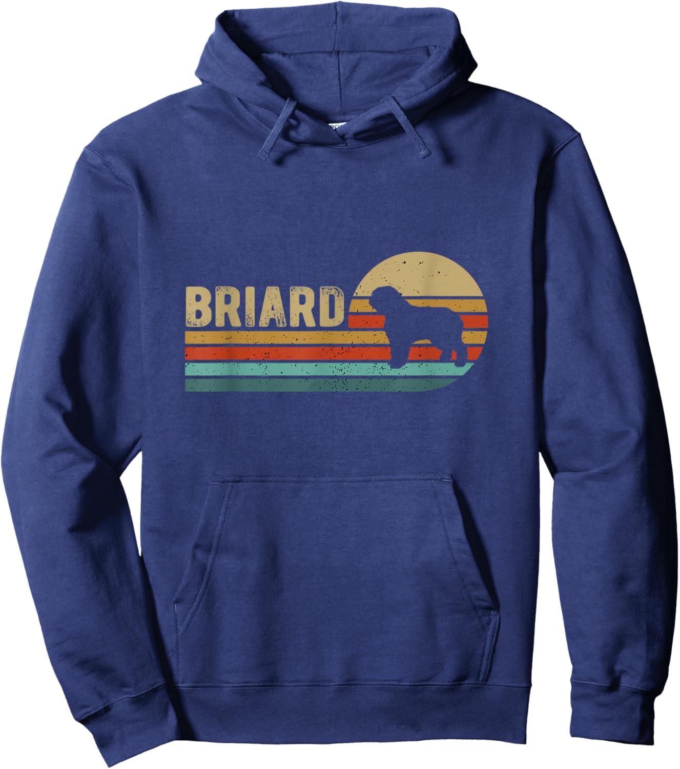 Briard Dog Hoodie - Hoodie | Navy