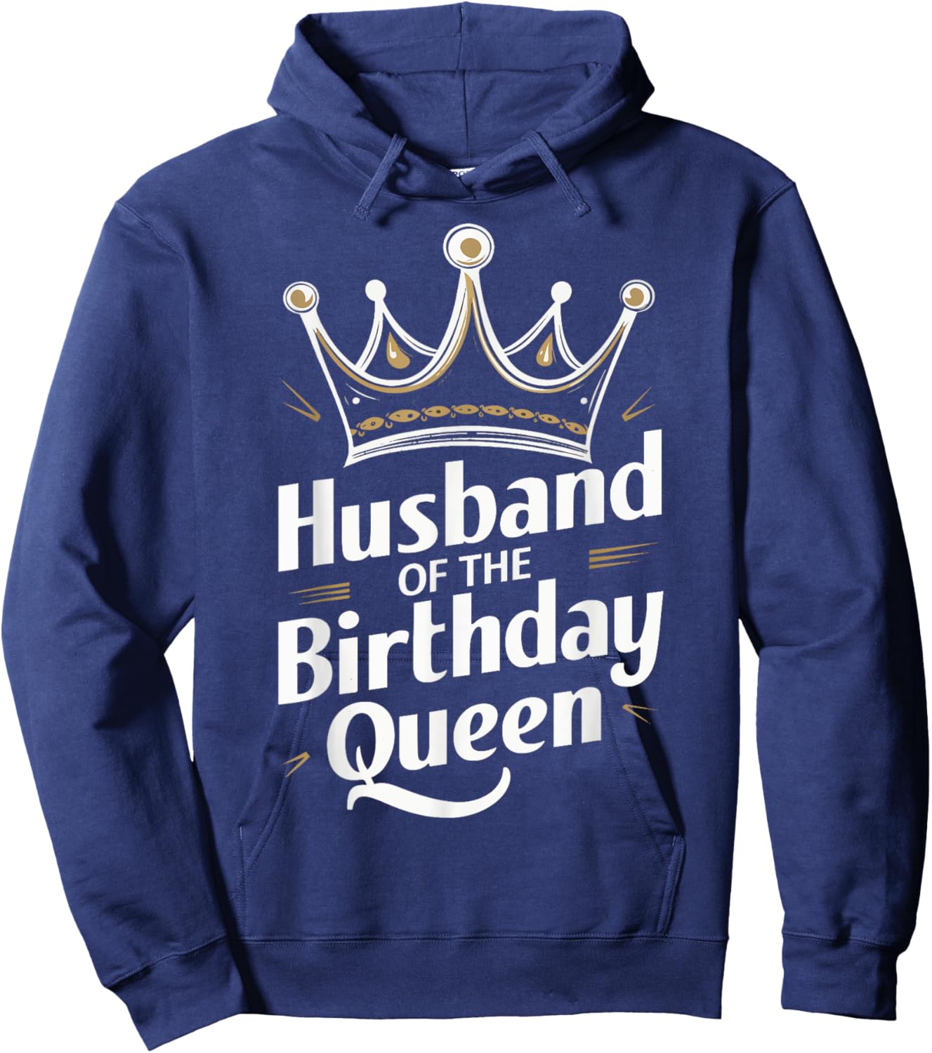 Husband Of The Birthday Queen Couple Husband Hoodie - Hoodie | Navy
