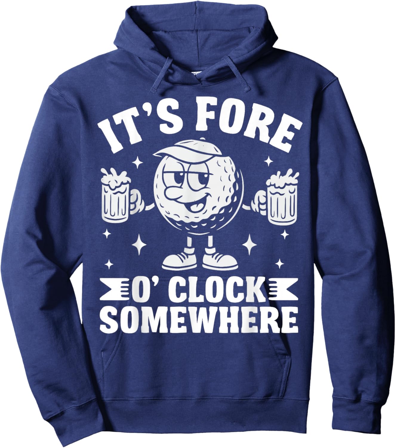 It's Fore O'clock Somewhere Hoodie - Hoodie | Navy