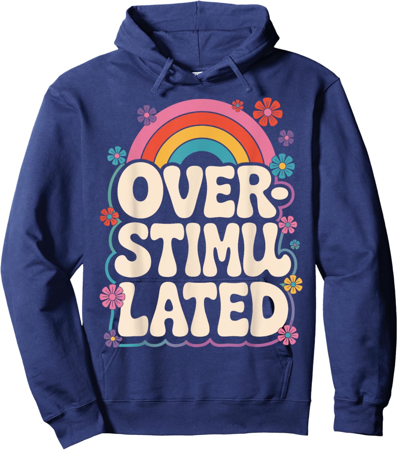 Neurodivergent überstimuliert Hoodie - Hoodie | Navy