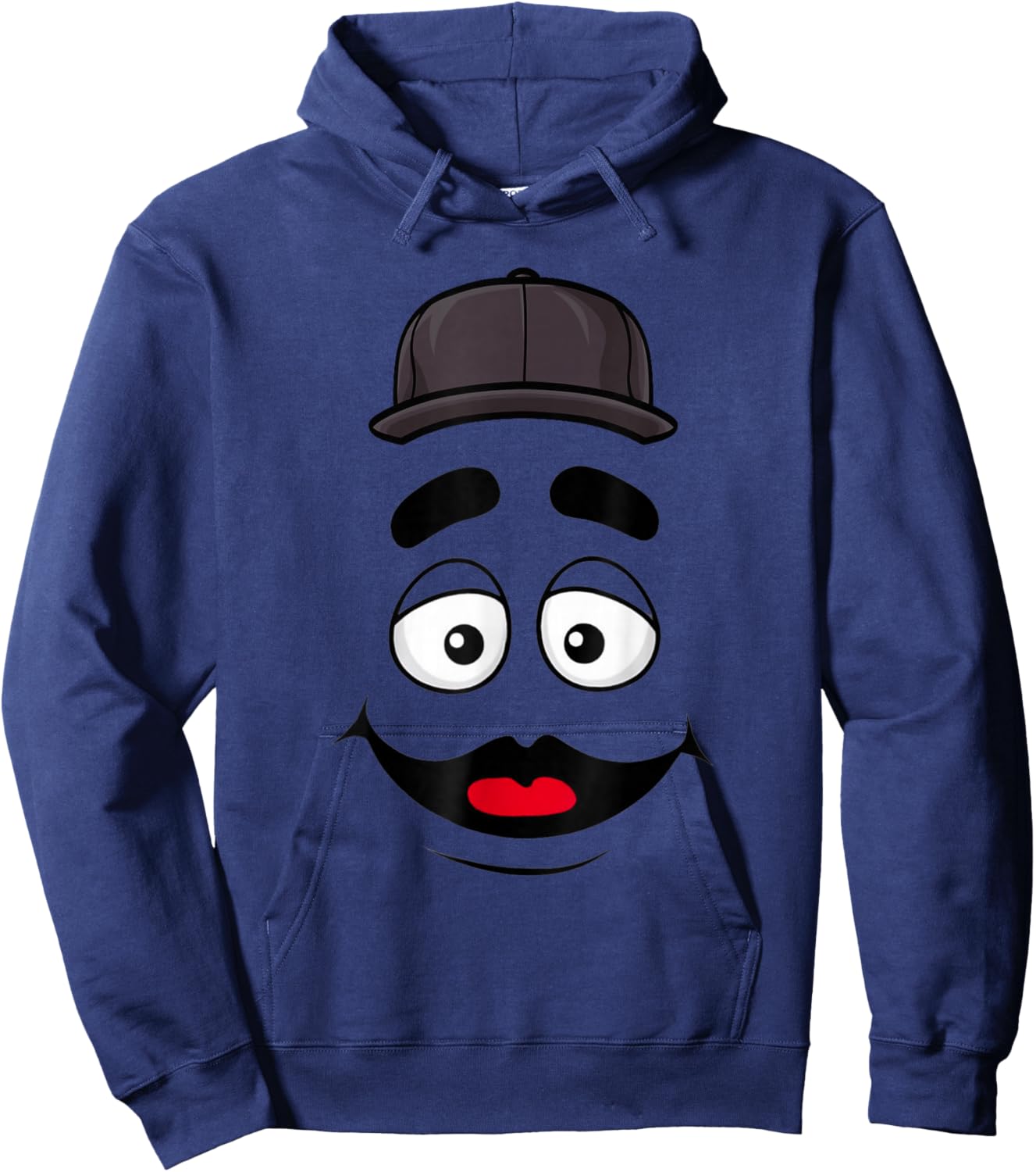 Funny Grimace Face For Halloween Costume Hoodie - Hoodie | Navy