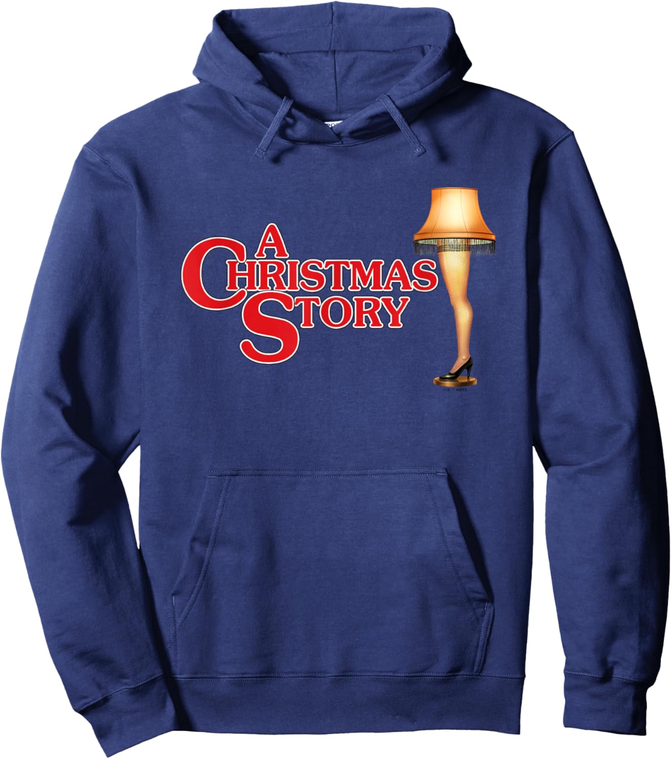 A Christmas Story Type With Leg Lamp Hoodie - Hoodie | Navy