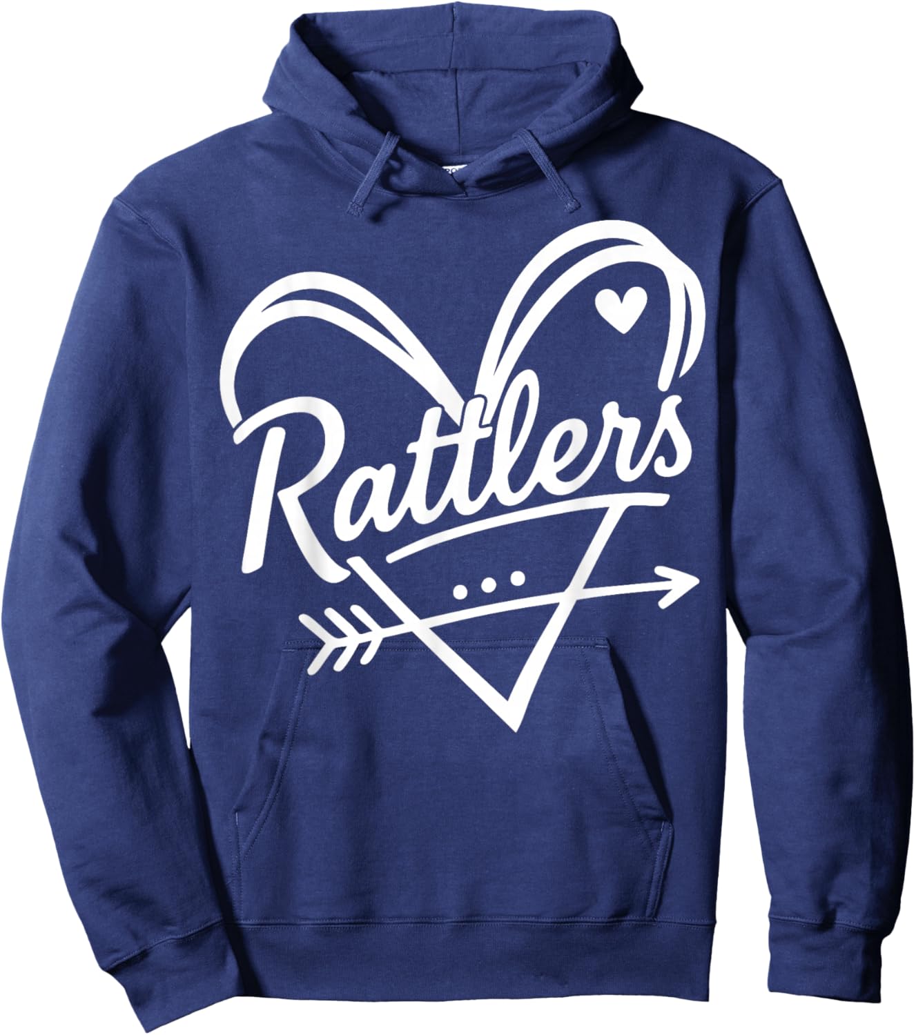 Retro Rattlers Heart Apparel Women Kid Boy Girl Hoodie - Hoodie | Navy