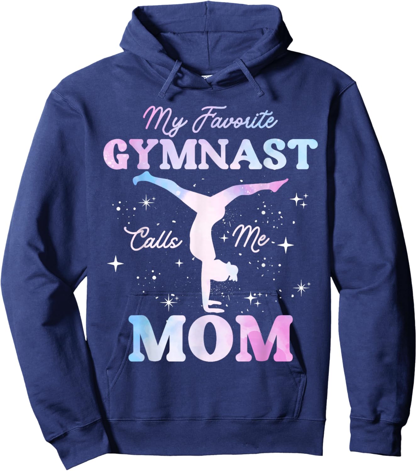 My Favorite Gymnast Calls Me Mom Gymnastics Mom Hoodie - Hoodie | Navy